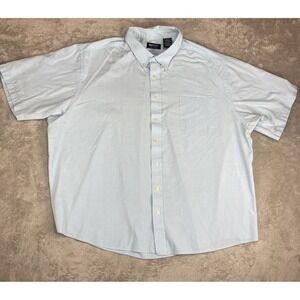 Puritan Shirt Mens Blue Wrinkle Resistant Button Down Size 3XL‎ 54 56